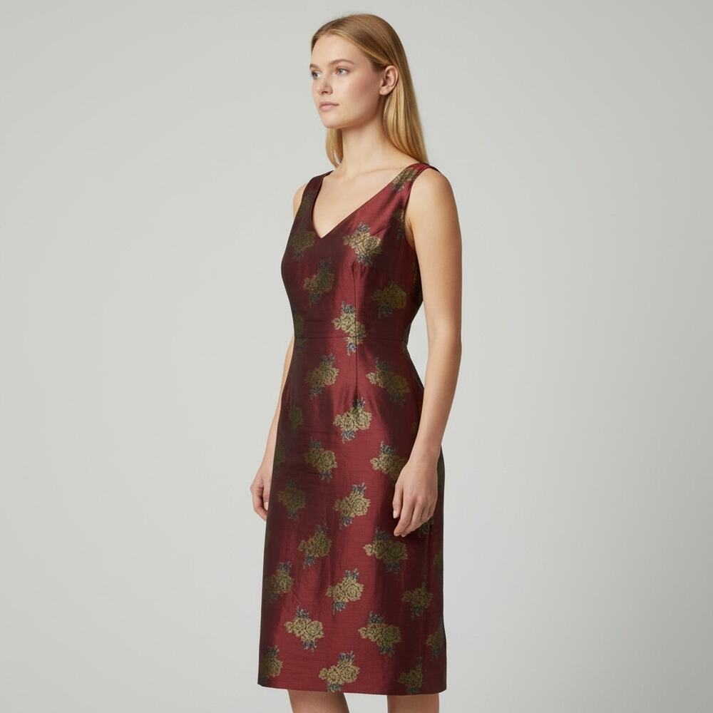 Laura Ashley Vintage 1990s Y2K Floral Iridescent Dress Size 6